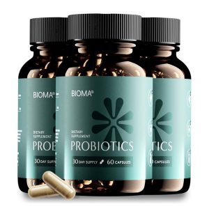 Bioma Probiotics 60 Capsules - Digestive Support, Maintaining 3 IN 1 Gut Health ( 3 PACK )
